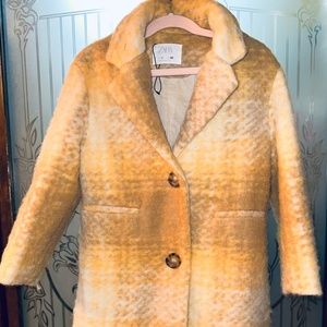Zara’s plaid pea coat for girls